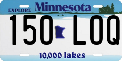 MN license plate 150LOQ