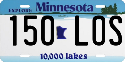 MN license plate 150LOS