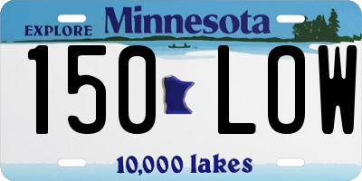 MN license plate 150LOW