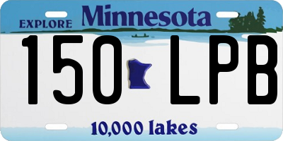 MN license plate 150LPB