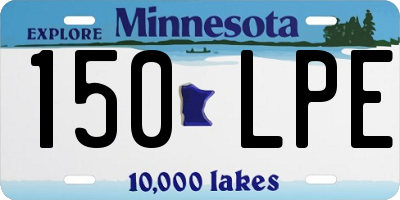 MN license plate 150LPE