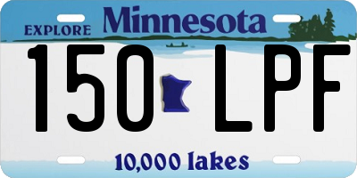 MN license plate 150LPF