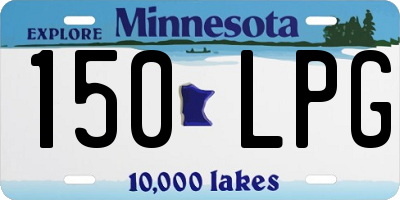 MN license plate 150LPG
