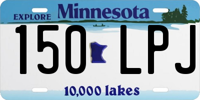 MN license plate 150LPJ