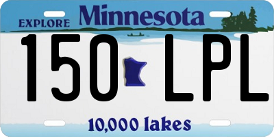 MN license plate 150LPL