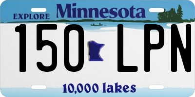 MN license plate 150LPN