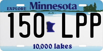MN license plate 150LPP