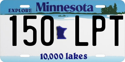 MN license plate 150LPT