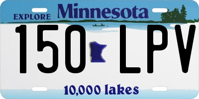 MN license plate 150LPV