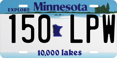 MN license plate 150LPW