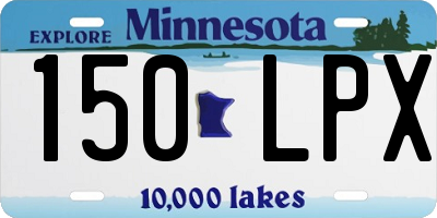 MN license plate 150LPX