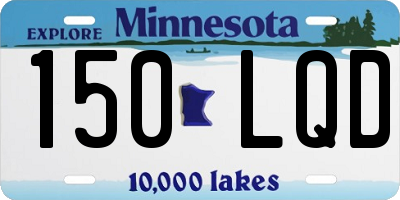 MN license plate 150LQD