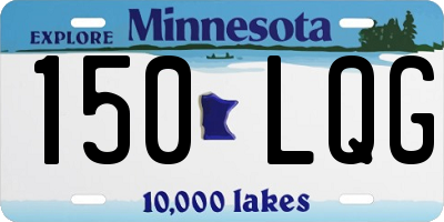 MN license plate 150LQG
