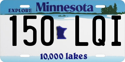 MN license plate 150LQI