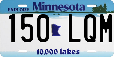 MN license plate 150LQM