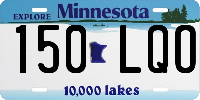 MN license plate 150LQO