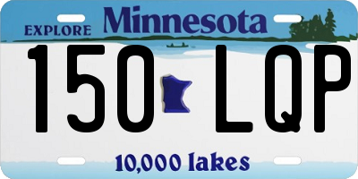 MN license plate 150LQP
