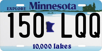 MN license plate 150LQQ