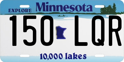 MN license plate 150LQR
