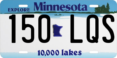 MN license plate 150LQS