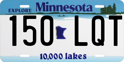 MN license plate 150LQT