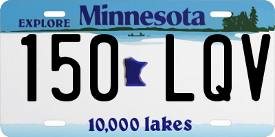 MN license plate 150LQV