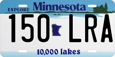 MN license plate 150LRA