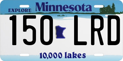 MN license plate 150LRD