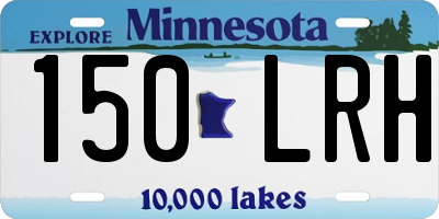 MN license plate 150LRH
