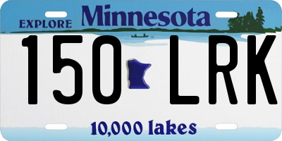 MN license plate 150LRK