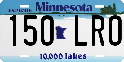 MN license plate 150LRO