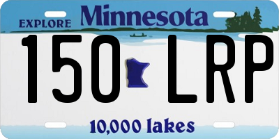 MN license plate 150LRP