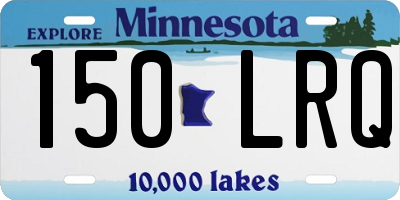 MN license plate 150LRQ