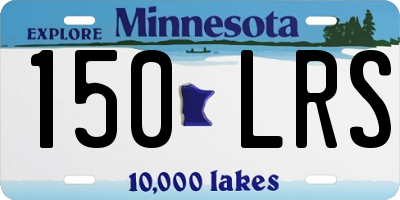 MN license plate 150LRS
