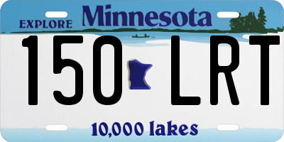 MN license plate 150LRT