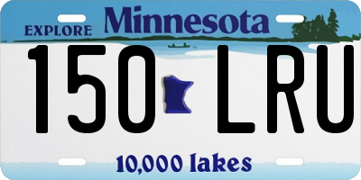 MN license plate 150LRU