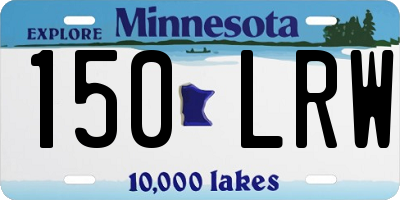 MN license plate 150LRW