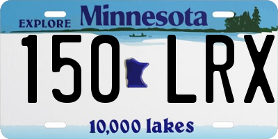 MN license plate 150LRX