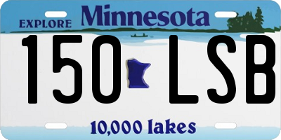 MN license plate 150LSB