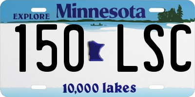 MN license plate 150LSC