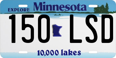 MN license plate 150LSD