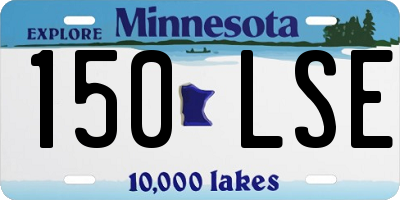 MN license plate 150LSE