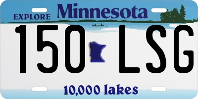 MN license plate 150LSG