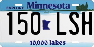 MN license plate 150LSH