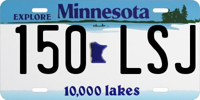 MN license plate 150LSJ
