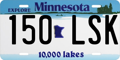 MN license plate 150LSK