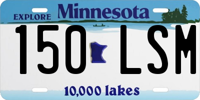 MN license plate 150LSM