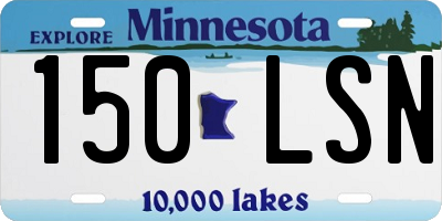 MN license plate 150LSN