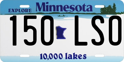 MN license plate 150LSO