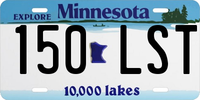 MN license plate 150LST